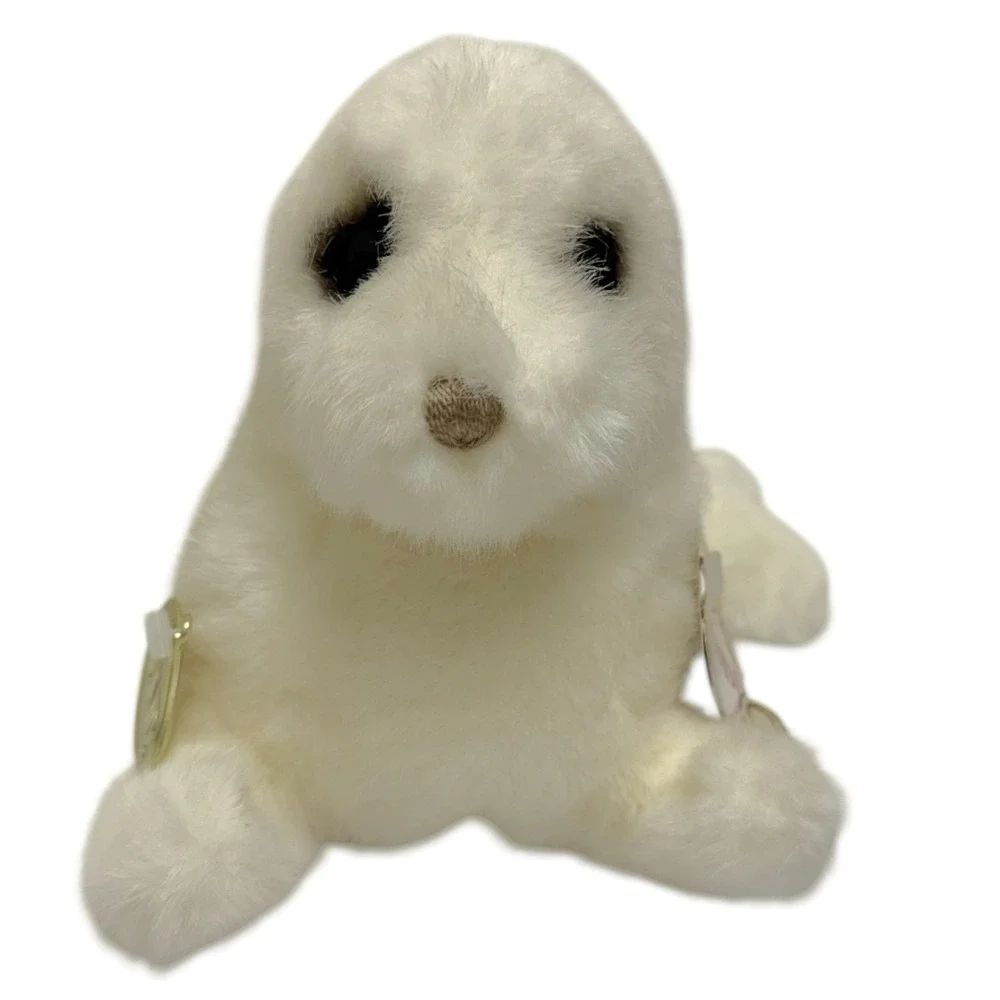 Vintage 1986‎ Gund White Seal Pup Phineas Stuffed Animal Plush Toy 10